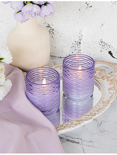 jelly wax candle glass